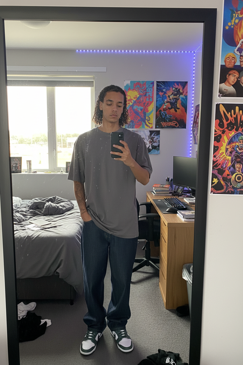 URBAN CLASSICS 90‘s BAGGY MIDDEEPBLUE