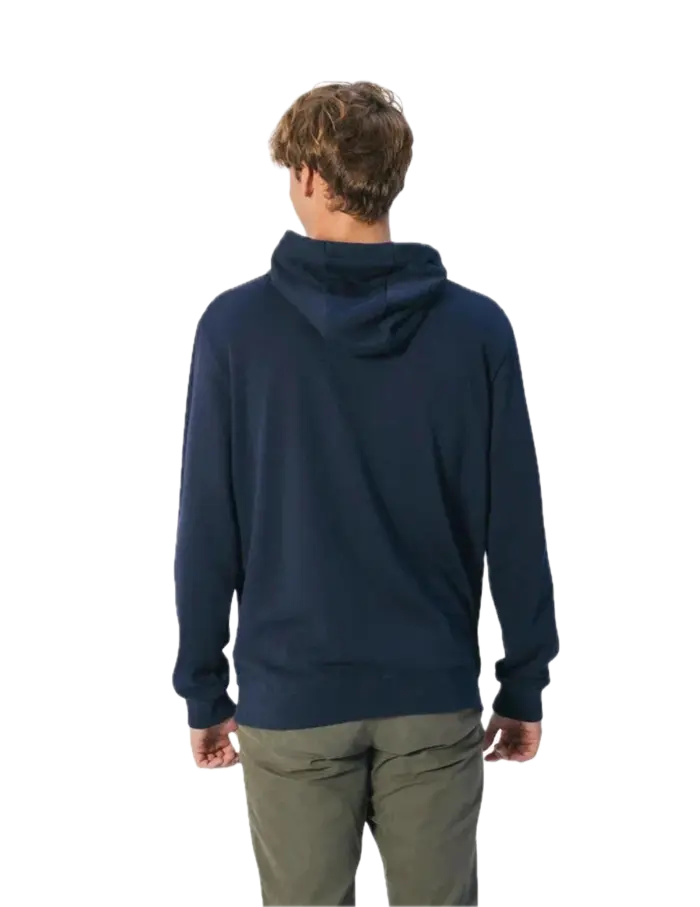 EL PULPO SUDADERA CAPUCHA BORDADO HERITAGE AZUL MARINO