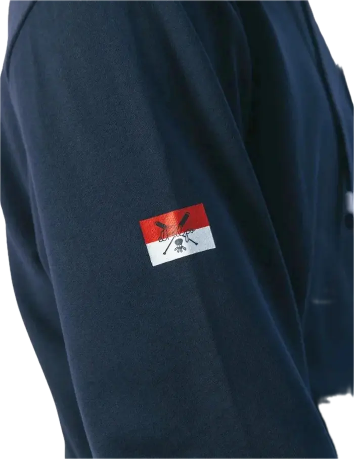 EL PULPO SUDADERA CAPUCHA BORDADO HERITAGE AZUL MARINO