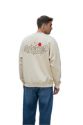 GRIMEY THE LOWER DEPTHS TOCHKA SUDADERA VINTAGE CREWNECK CREMA