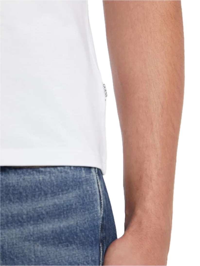 GUESS JEANS CAMISETA REGULAR FIT BLANCA