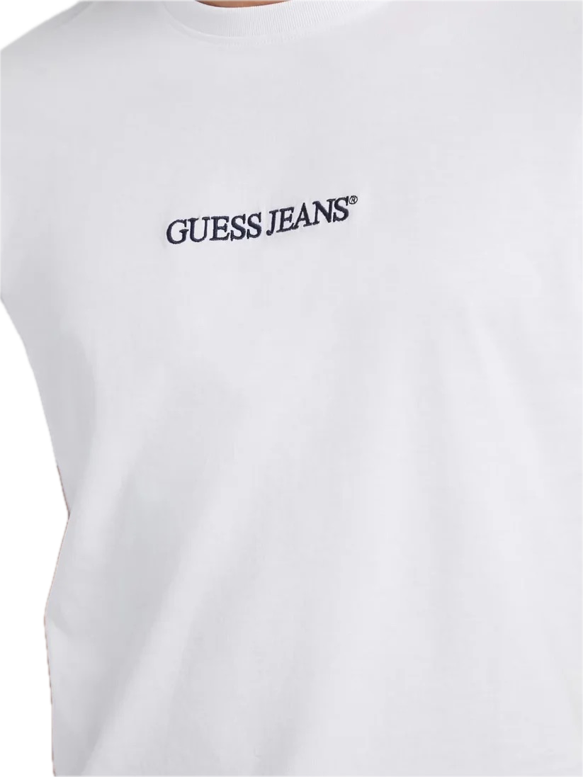 GUESS JEANS CAMISETA REGULAR FIT BLANCA