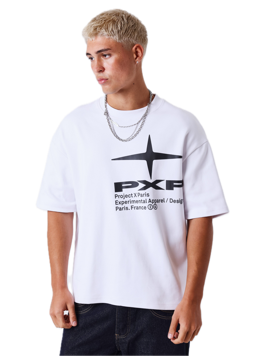 PROJECT X PARIS CAMISETA BOXY OVERSIZED IDEA BLANCA