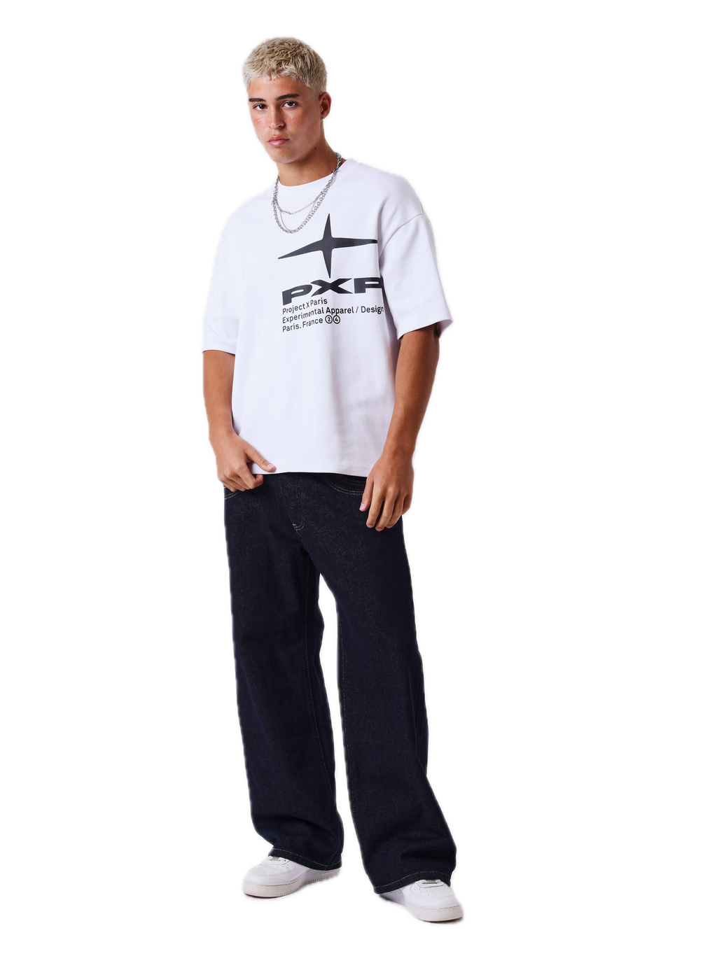 PROJECT X PARIS CAMISETA BOXY OVERSIZED IDEA BLANCA