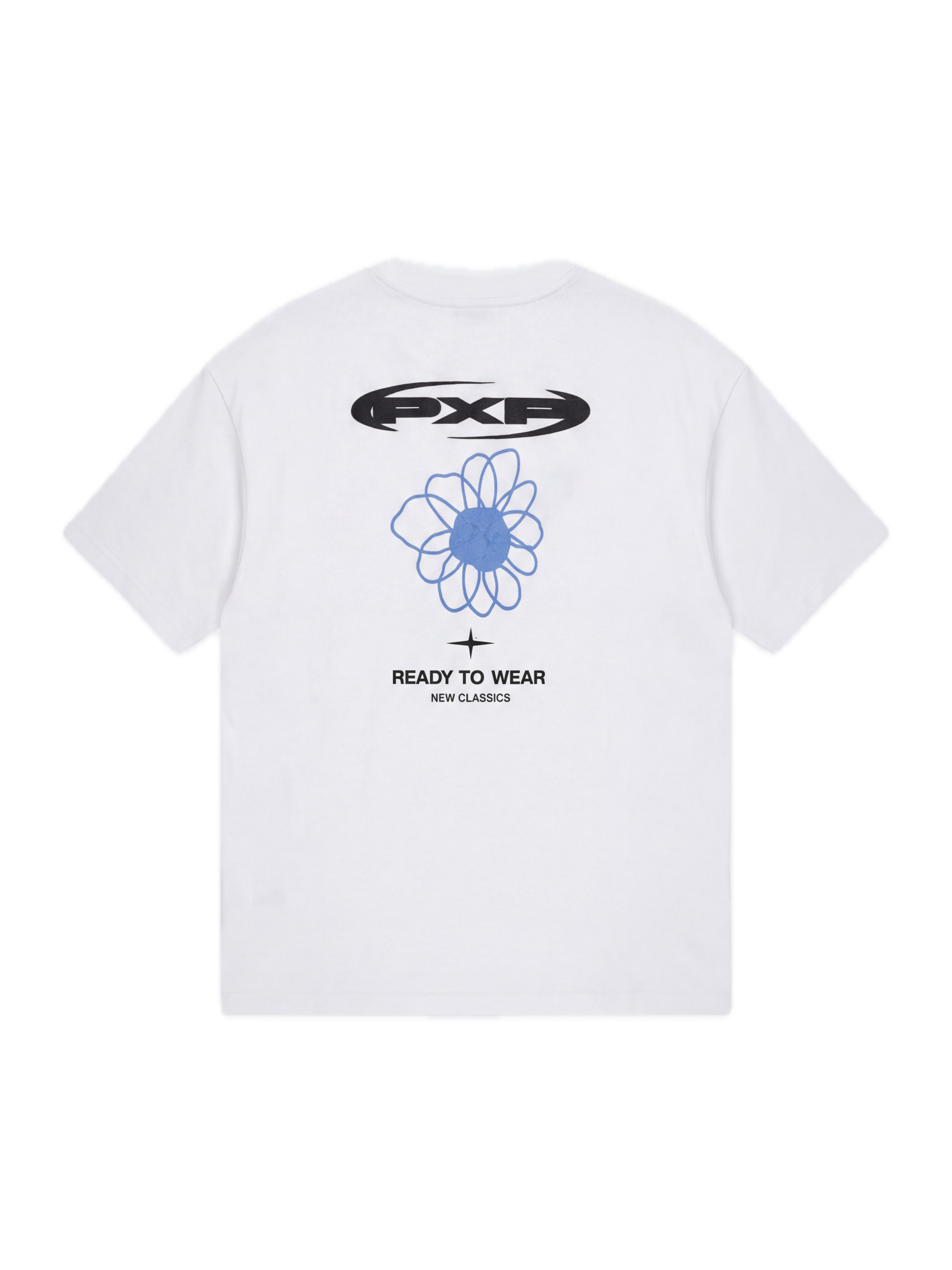 PROJECT X PARIS CAMISETA OVERSIZED FLOR ESPALDA BLANCA
