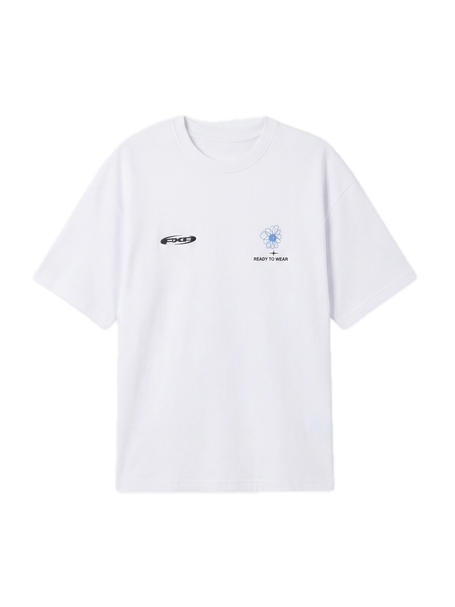 PROJECT X PARIS CAMISETA OVERSIZED FLOR ESPALDA BLANCA