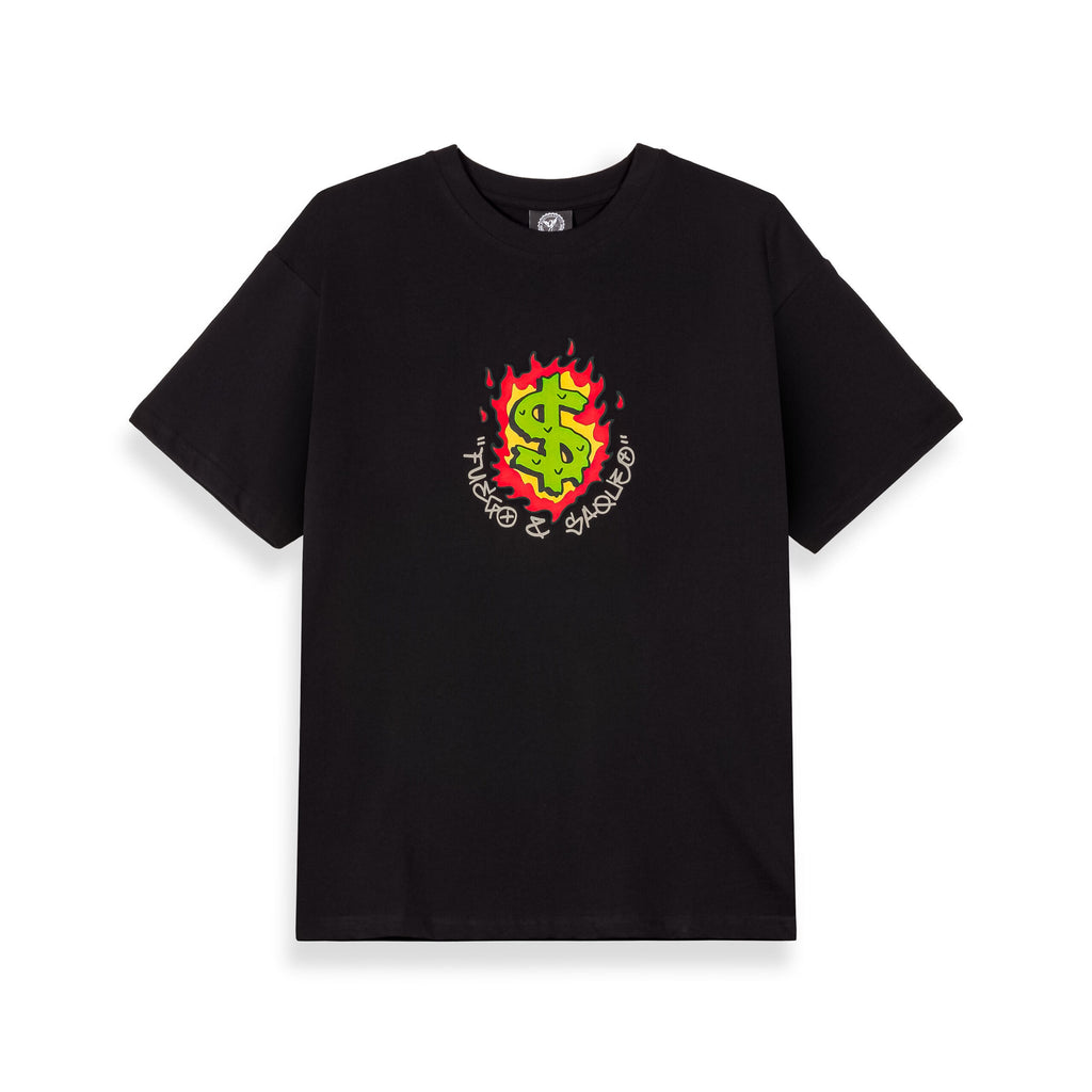 GRIMEY THE SHELTER BUCKS TO BURN CAMISETA REGULAR FIT NEGRA