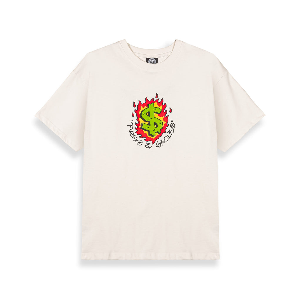 GRIMEY THE SHELTER BUCKS TO BURN CAMISETA REGULAR FIT BLANCO ROTO