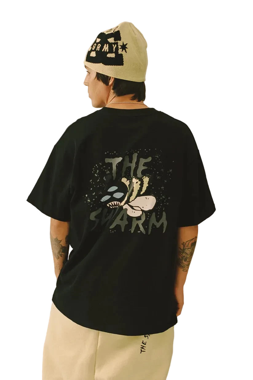 GRIMEY THE SWARM DC SHOES X GRIMEY CAMISETA REGULAR FIT NEGRA