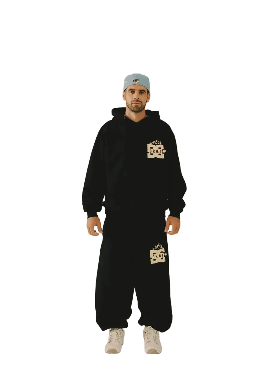 GRIMEY THE SWARM DC SHOES X GRIMEY SUDADERA BOXY NEGRA