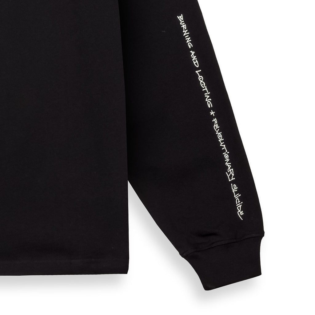 GRIMEY THE SHELTER CAMISETA MANGA LARGA OVERSIZE FIT NEGRA