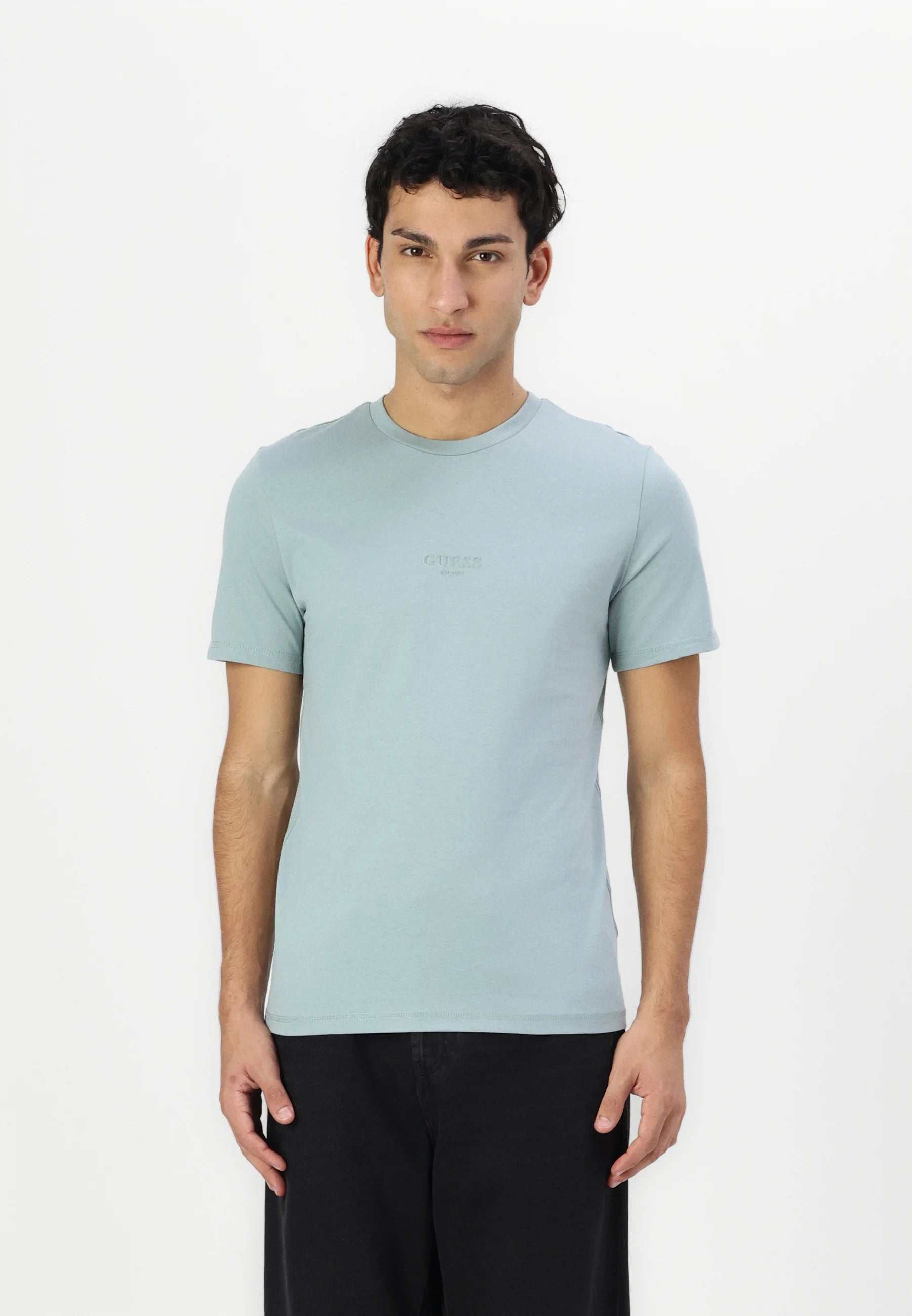 GUESS AIDY CAMISETA REGULAR FIT AZUL CLARO