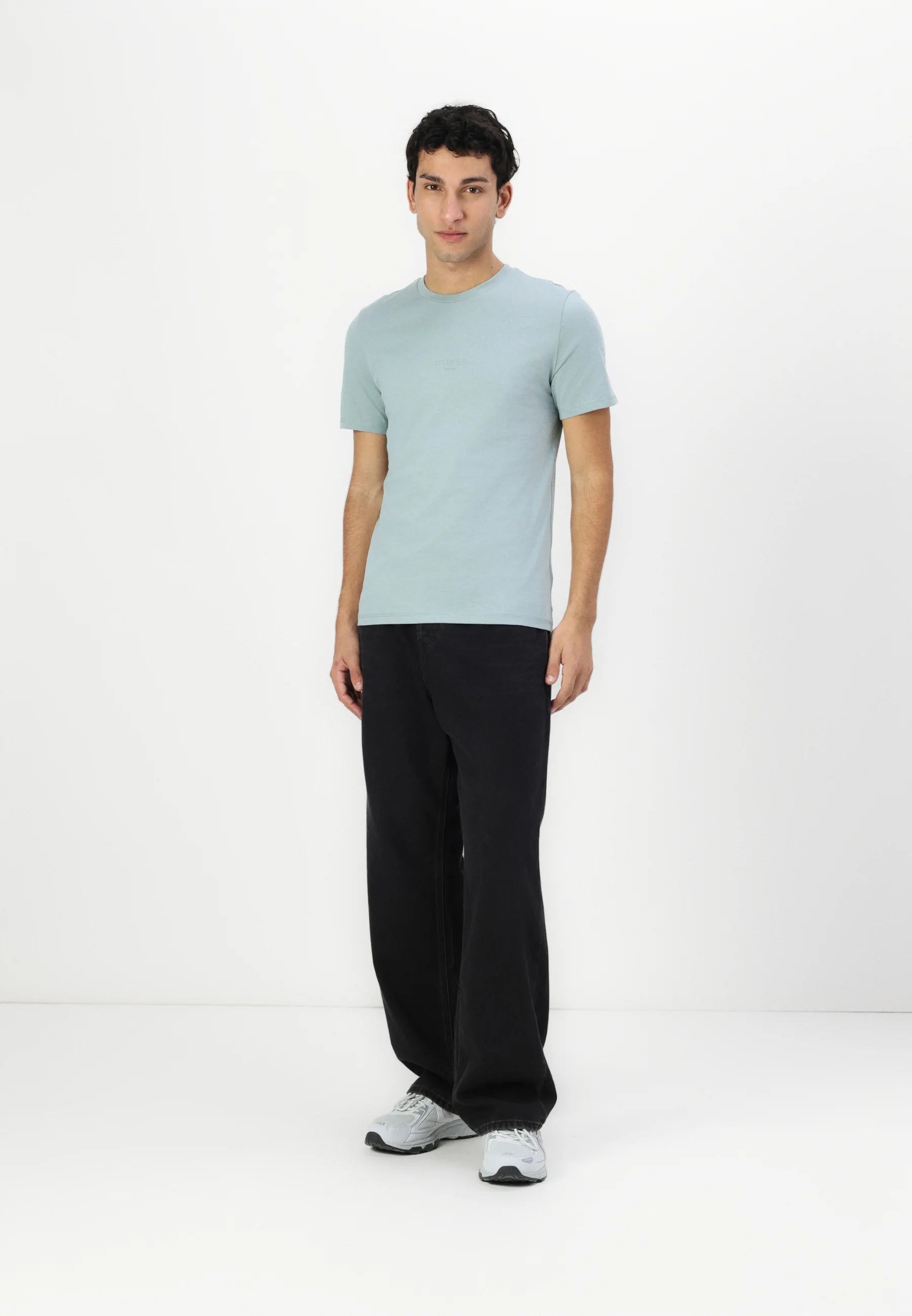 GUESS AIDY CAMISETA REGULAR FIT AZUL CLARO