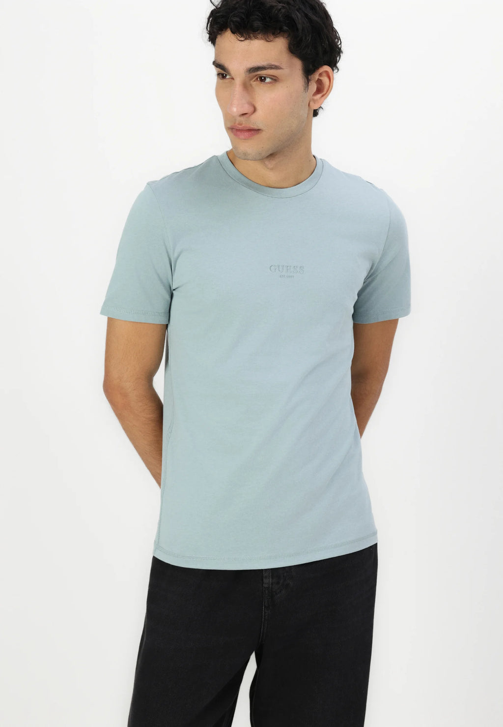GUESS AIDY CAMISETA REGULAR FIT AZUL CLARO