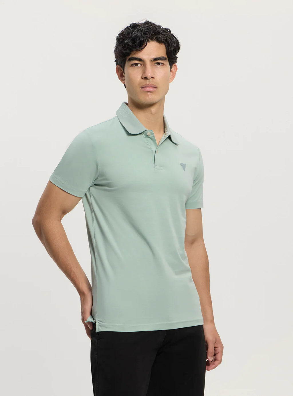 GUESS NOLAN POLO REGULAR FIT MINTY MIST