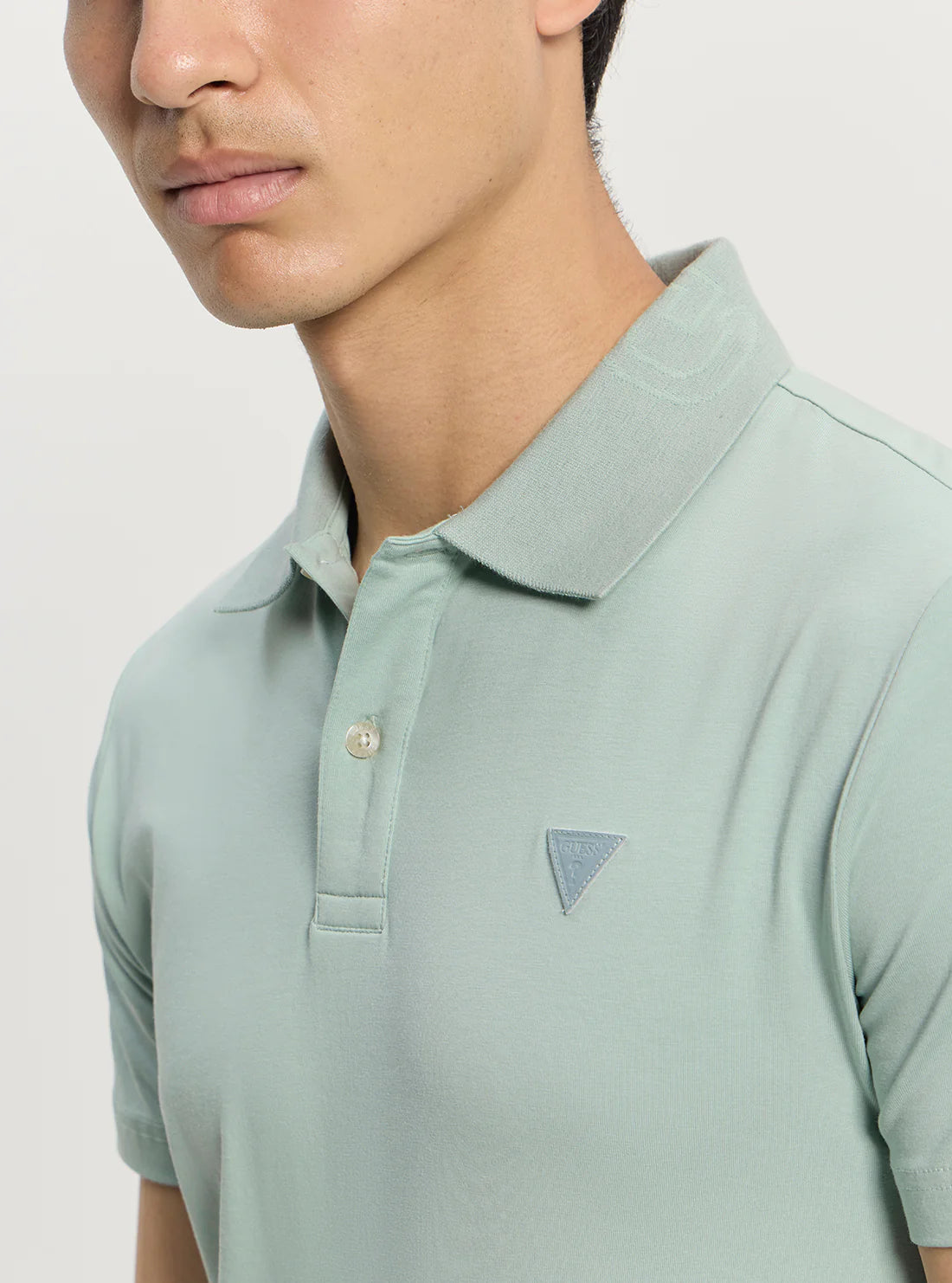 GUESS NOLAN POLO REGULAR FIT MINTY MIST