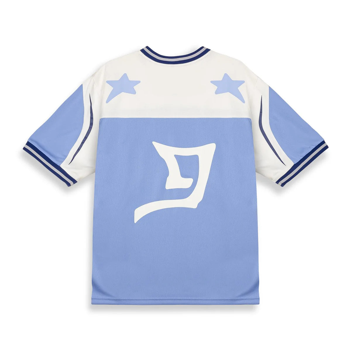 GRIMEY INFAMOUS DEEPER CAMISETA OVERSIZE CUELLO PICO AZUL CLARO
