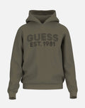 GUESS BEAU SUDADERA CON CAPUCHA REGULAR FIT CAQUI