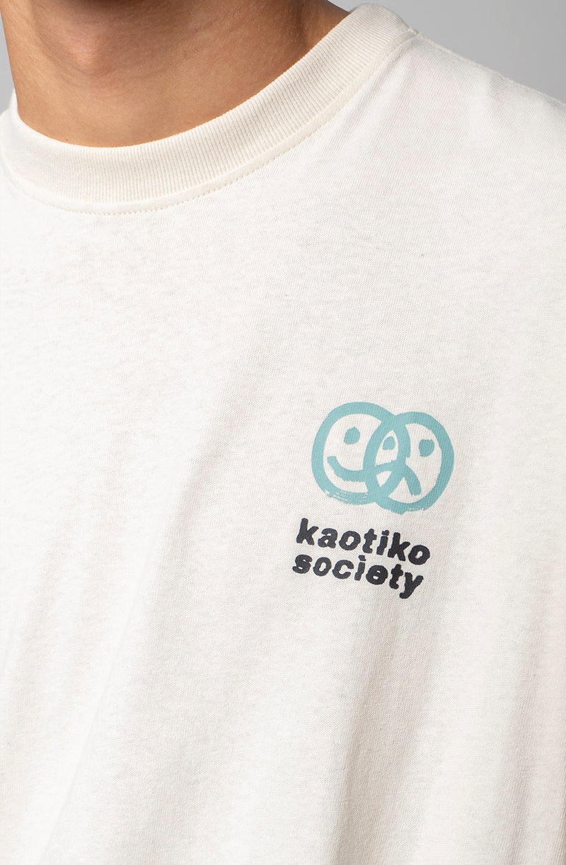 KAOTIKO CAMISETA DISCONNECTED YOUR VISION ORGANIC COTON INVORY