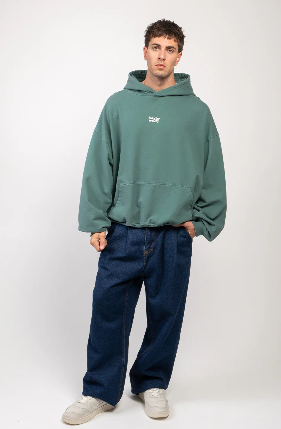 KAOTIKO SUDADERA CON CAPUCHA CAP WASHED CESARE HEURA