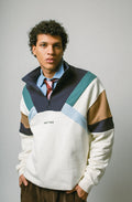 KAOTIKO SUDADERA QUARTER ZIP CREW ALECK IVORY/NAVY
