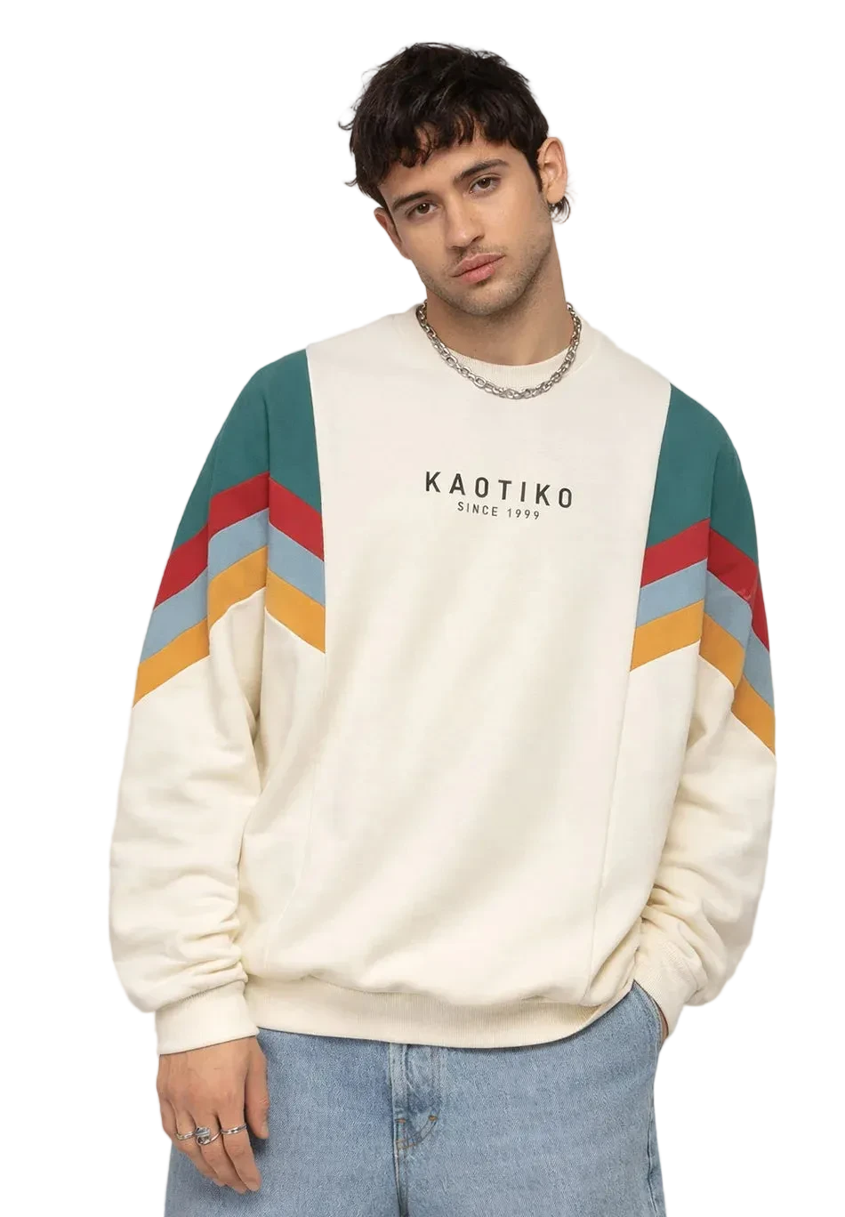 KAOTIKO SUDADERA SIN CAPUCHA CREW SEATTLE IVORY/HEURA/TILE/STEEL