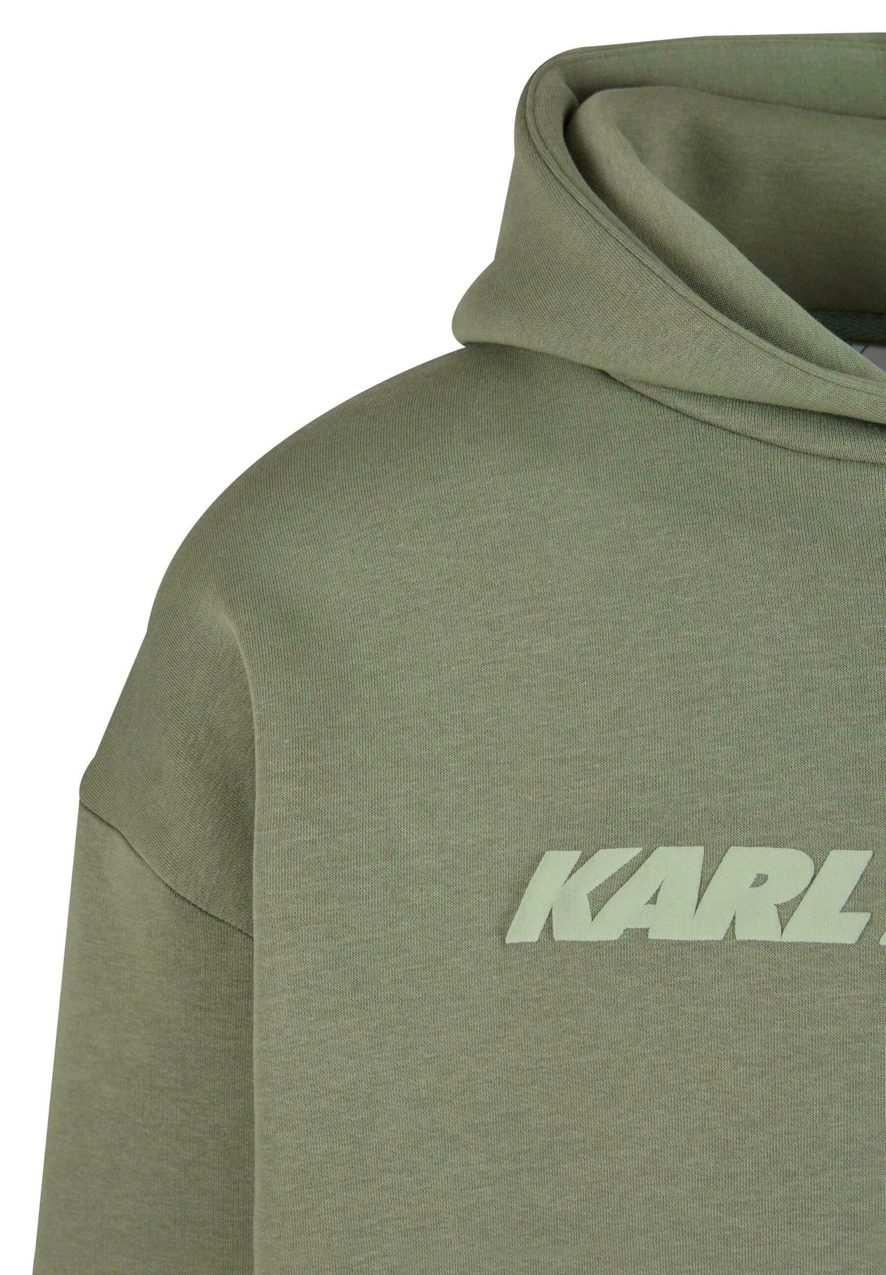 KARL KANI ELLIPSE HOODIE SUDADERA CAPUCHA OVERSIZE FIT OLIVA