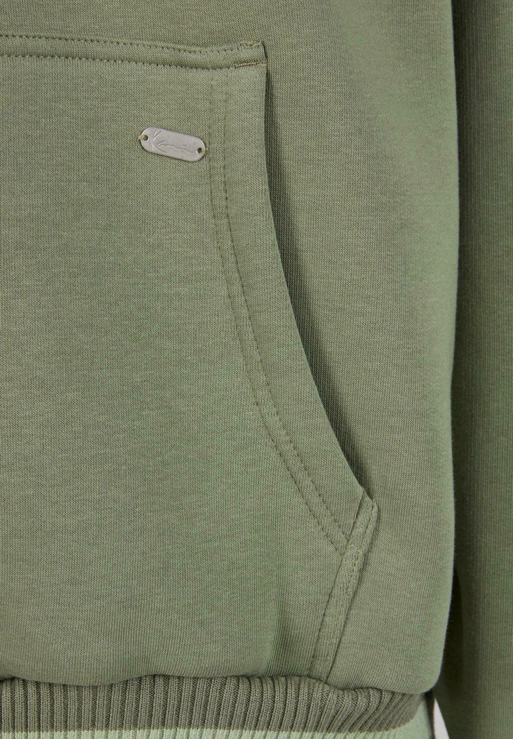 KARL KANI ELLIPSE HOODIE SUDADERA CAPUCHA OVERSIZE FIT OLIVA