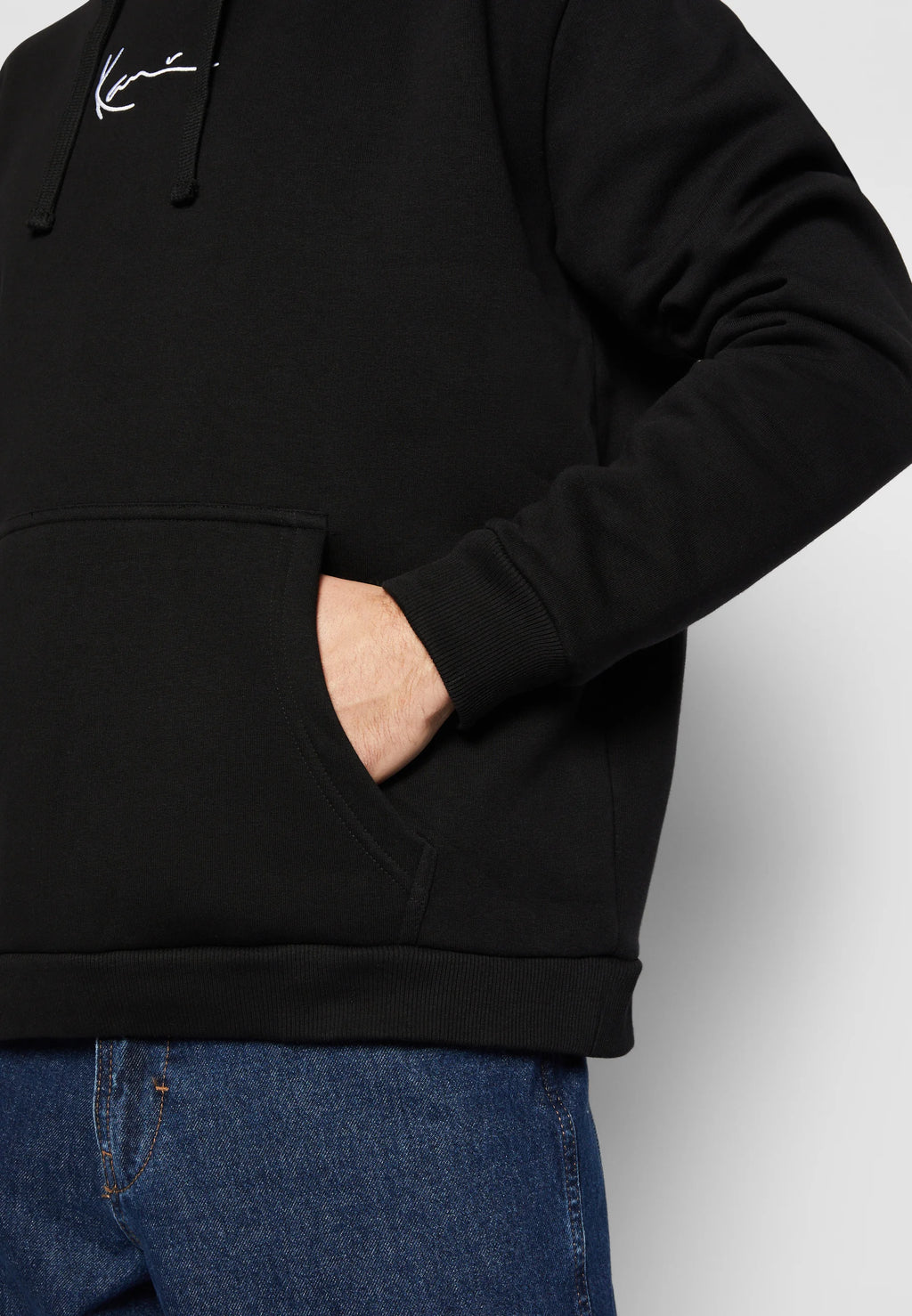 KARL KANI SIGNATURE HOODIE SUDADERA CAPUCHA REGULAR FIT NEGRA