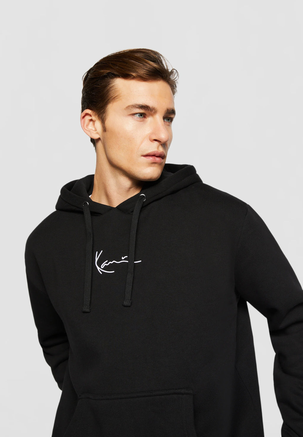 KARL KANI SIGNATURE HOODIE SUDADERA CAPUCHA REGULAR FIT NEGRA