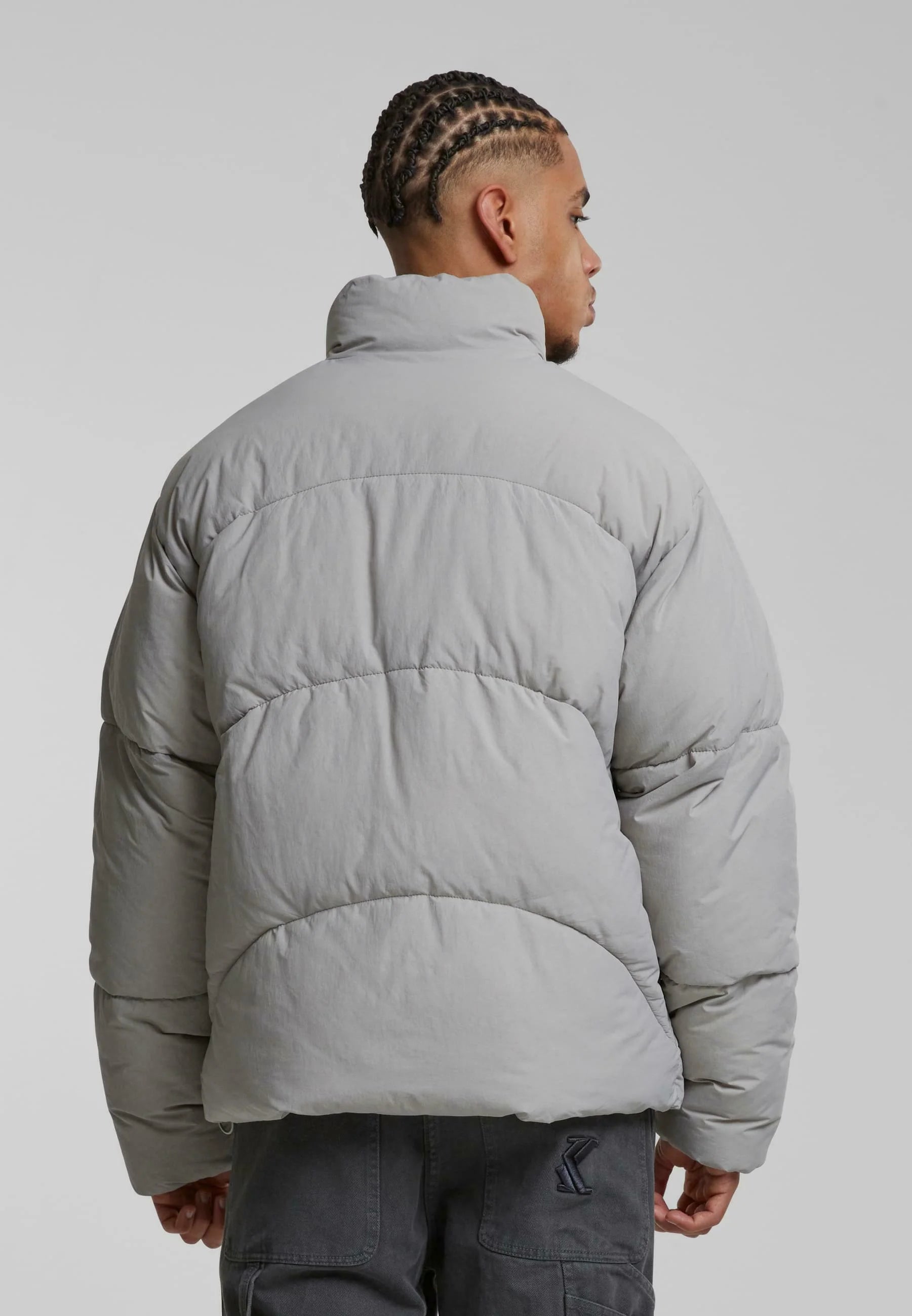 KARL KANI SMALL SIGNATURE PUFFER CHAQUETA GRIS