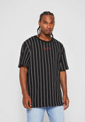 KARL KANI CAMISETA RAYAS SIGNATURE NEGRA