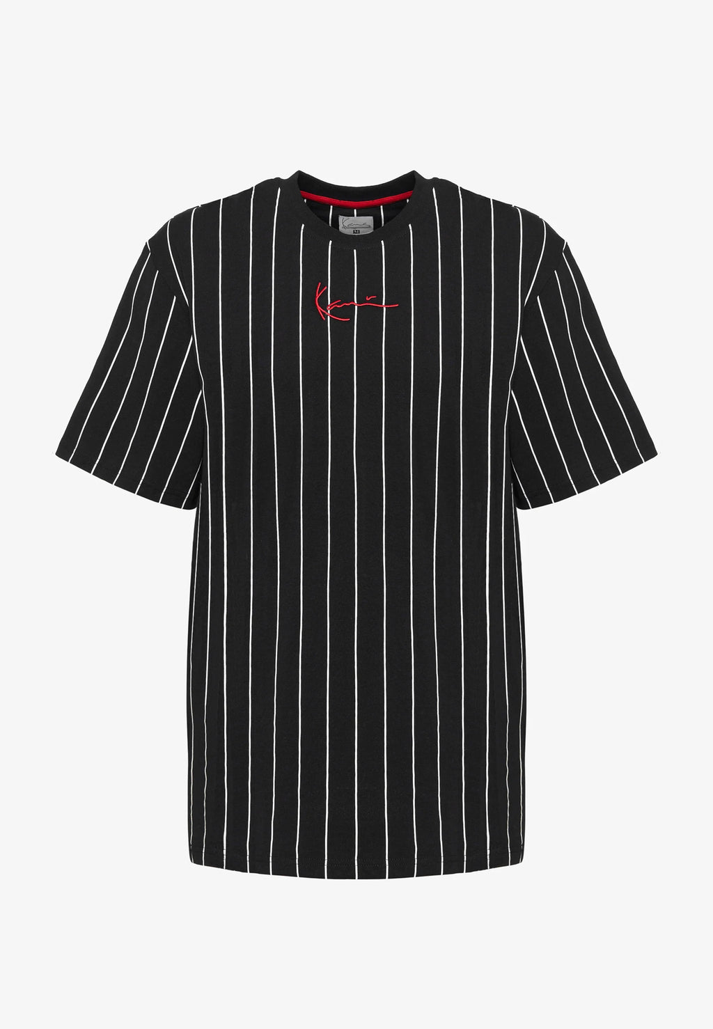 KARL KANI CAMISETA RAYAS SIGNATURE NEGRA