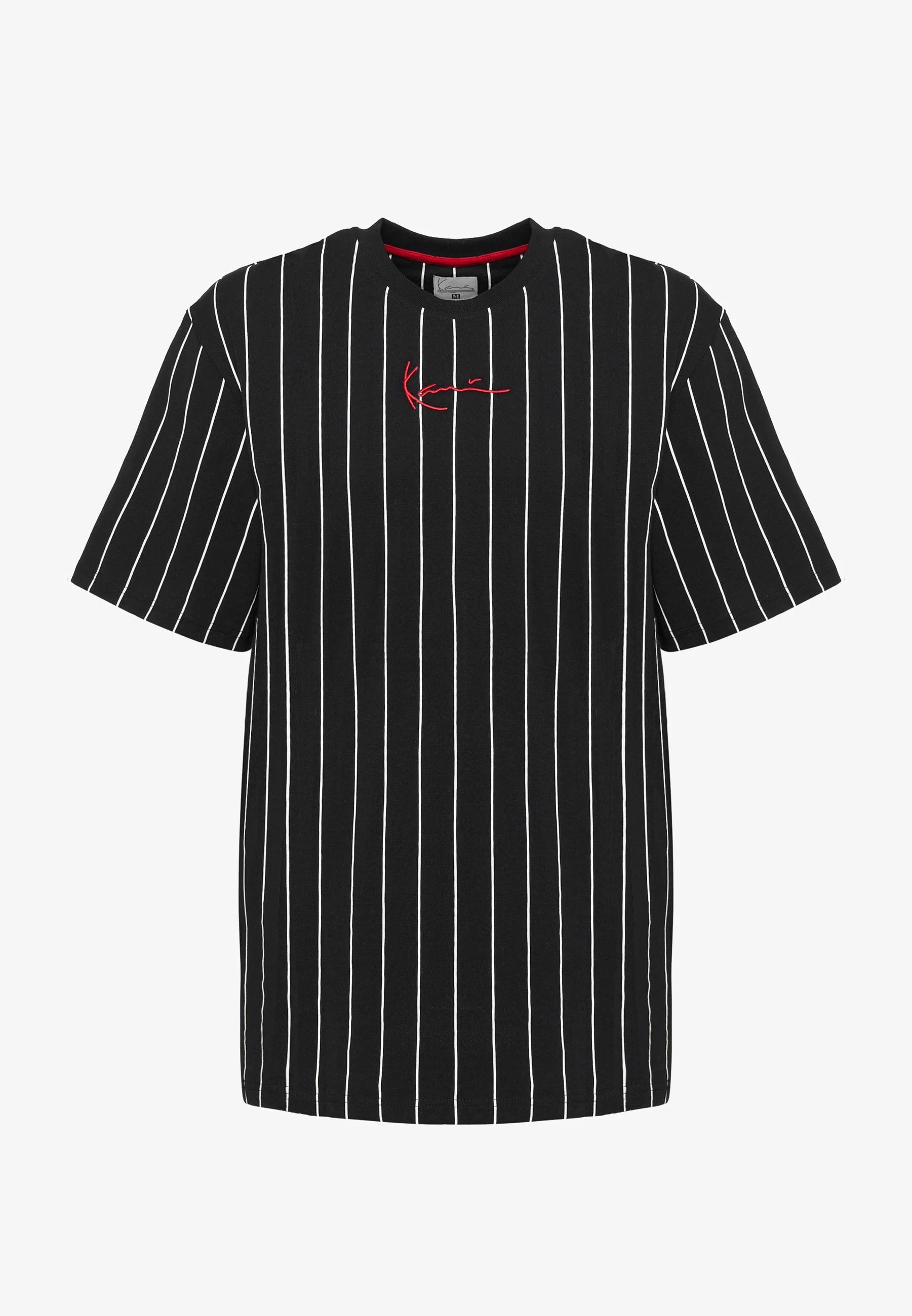 KARL KANI CAMISETA RAYAS SIGNATURE NEGRA