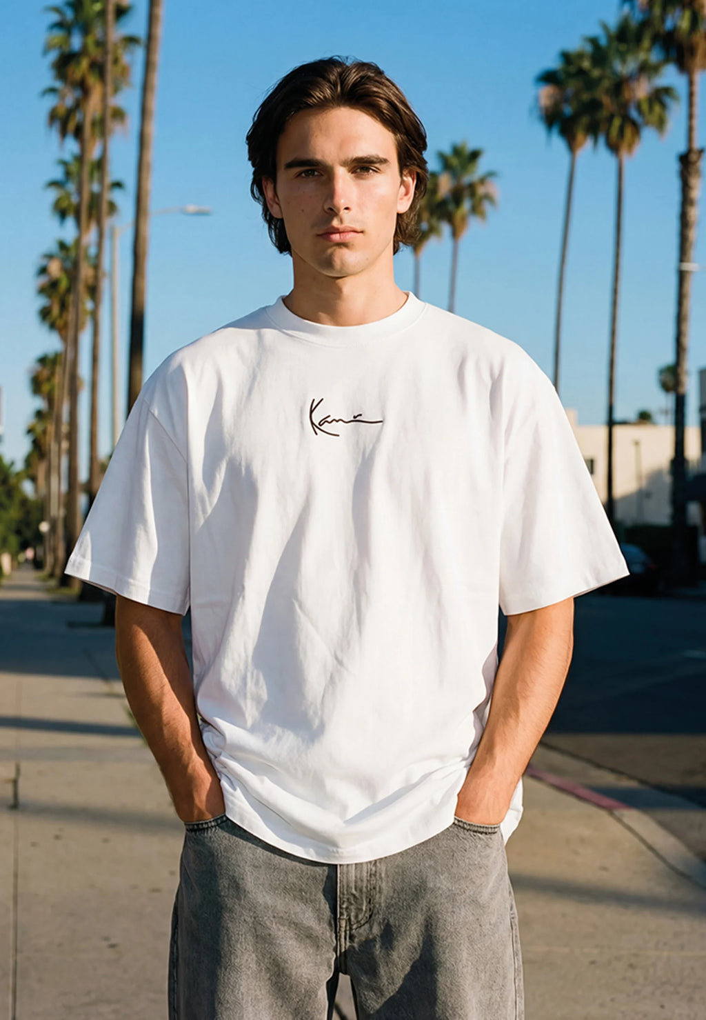KARL KANI CAMISETA SIGNATURE BLANCA