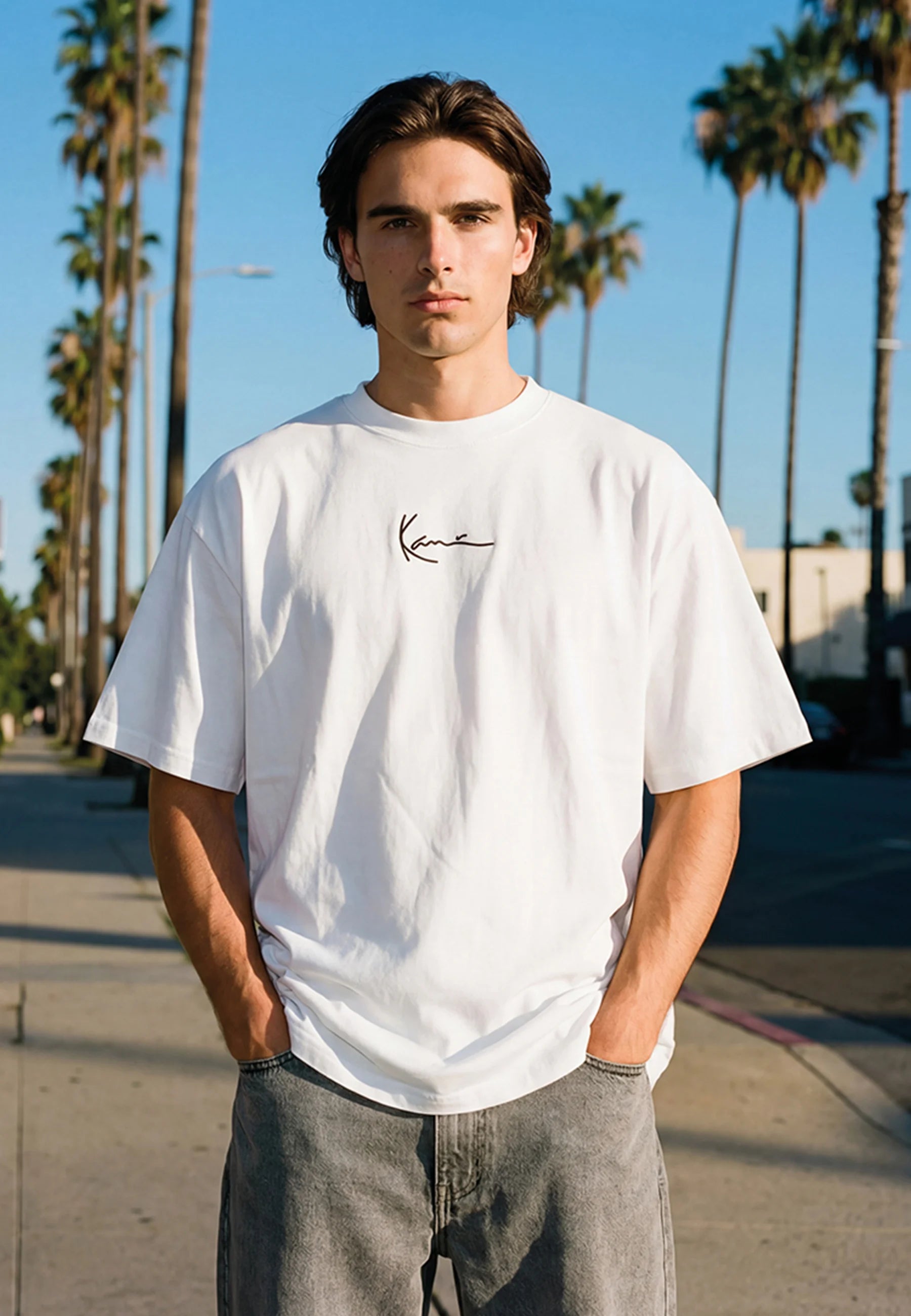 KARL KANI CAMISETA SIGNATURE BLANCA