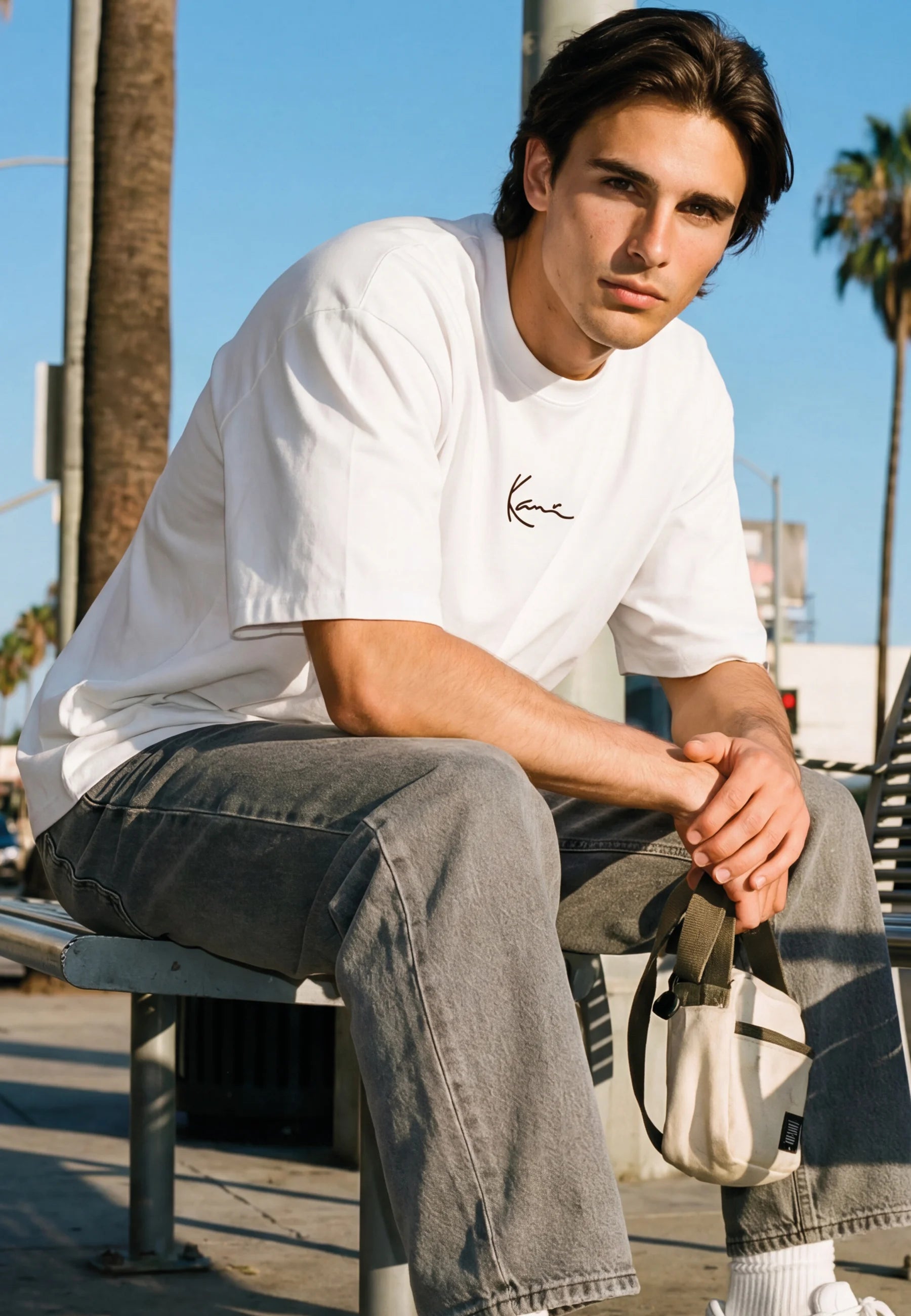 KARL KANI CAMISETA SIGNATURE BLANCA
