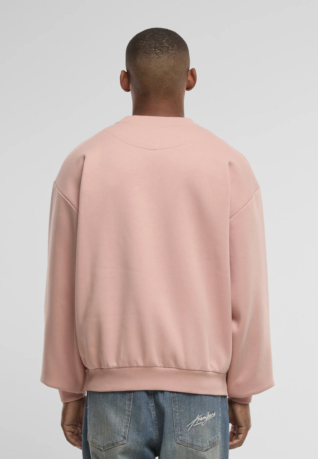 KARL KANI SUDADERA OVERSIZED SIN CAPUCHA SIGNATURE ESSENTIAL ROSA