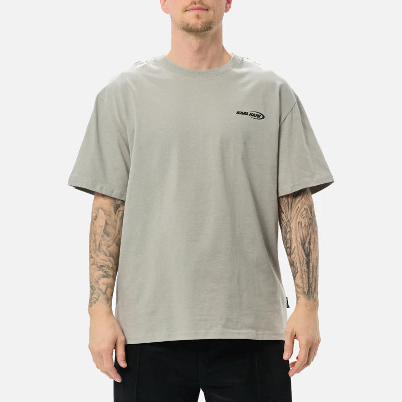 KARL KANI WOVEN RESIST LOVE CAMISETA GRIS CLARO