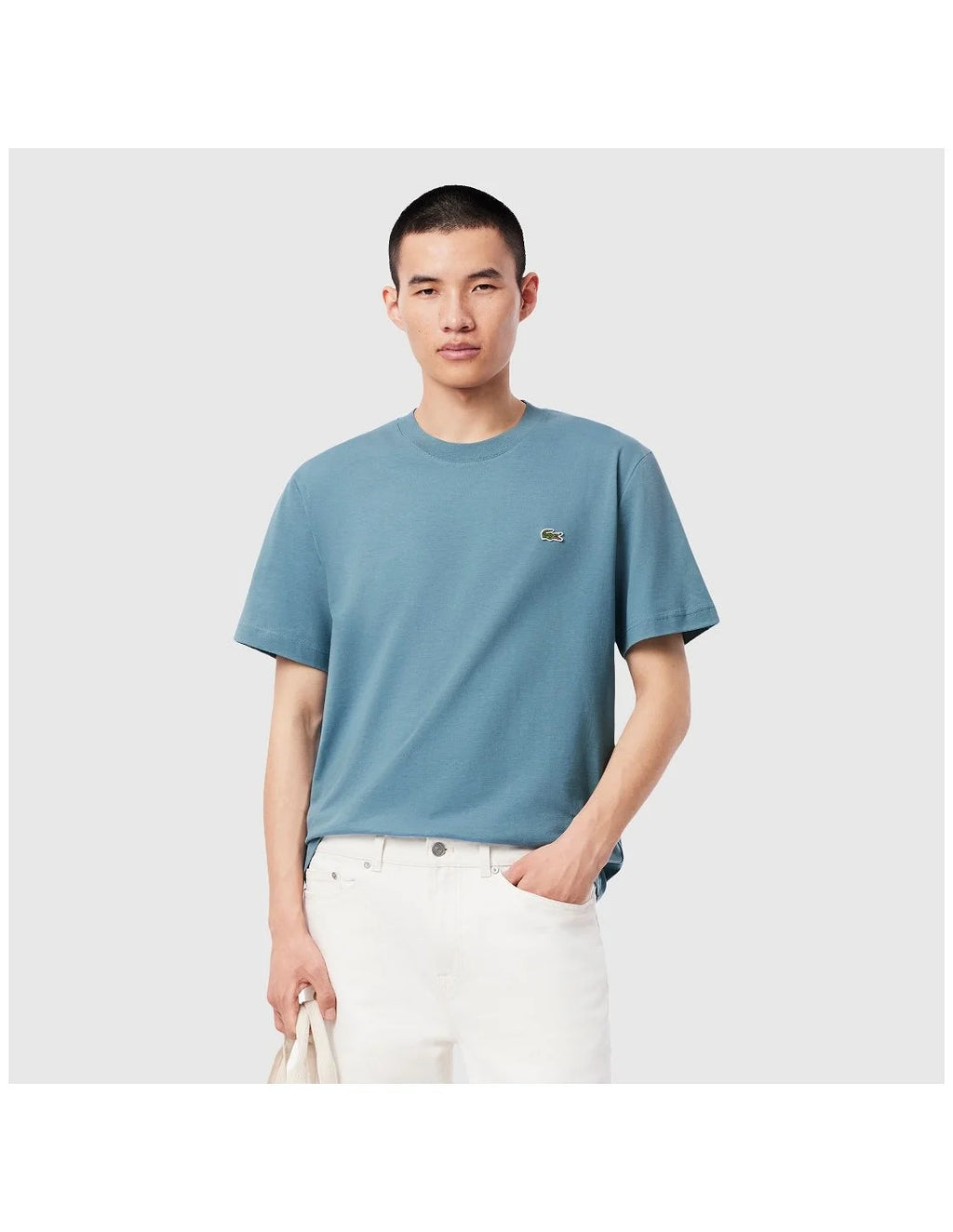 LACOSTE CAMISETA CORTE CLÁSICO CAMISETA CLASSIC FIT AZUL CLARO