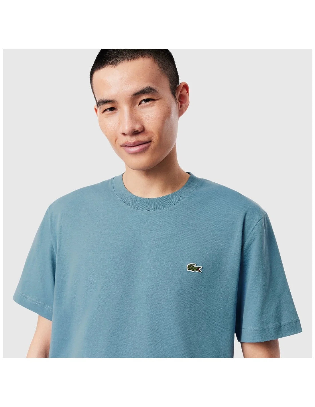 LACOSTE CAMISETA CORTE CLÁSICO CAMISETA CLASSIC FIT AZUL CLARO