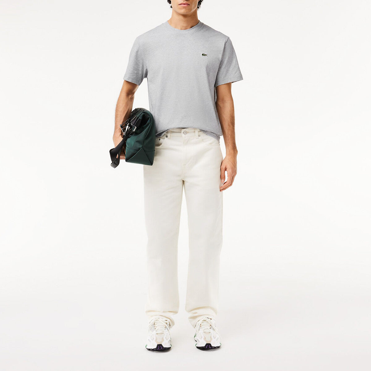 LACOSTE CAMISETA CORTE CLÁSICO CAMISETA CLASSIC FIT GRIS