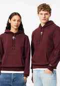 LACOSTE PARIS SUDADERA CAPUCHA  REGULAR FIT BURDEOS