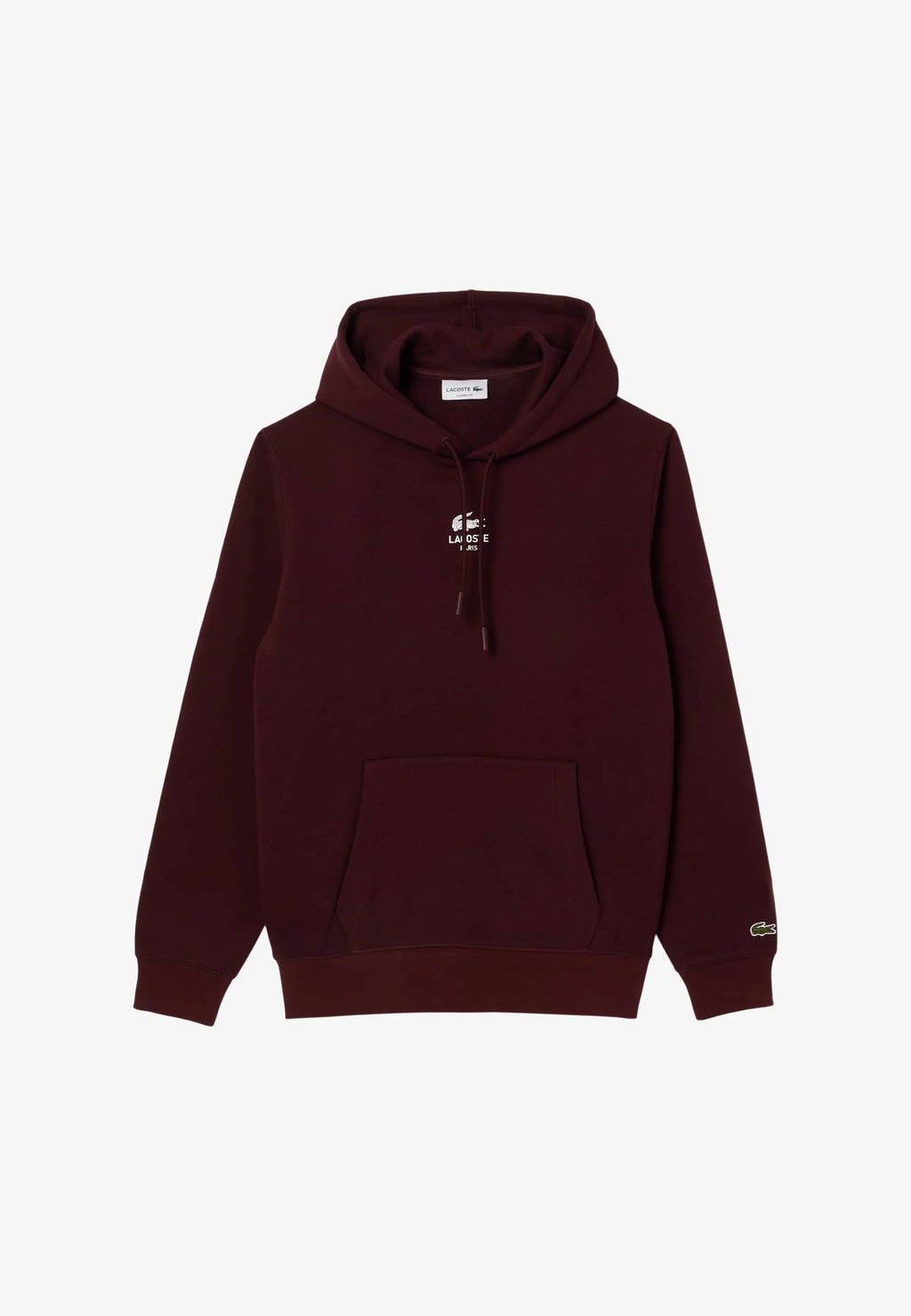 LACOSTE PARIS SUDADERA CAPUCHA  REGULAR FIT BURDEOS