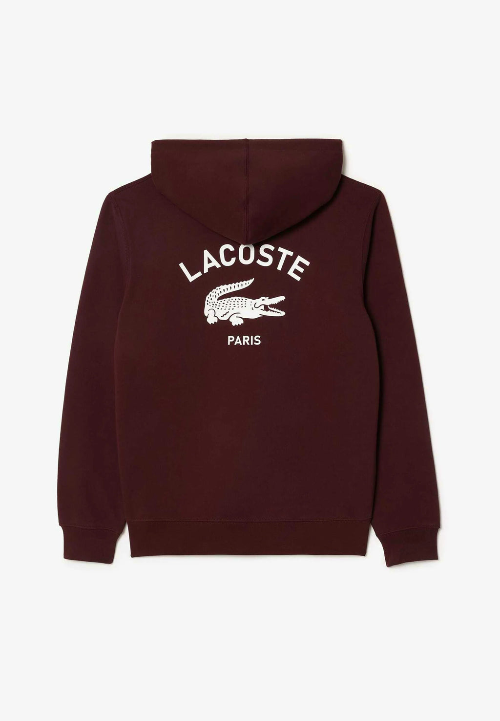 LACOSTE PARIS SUDADERA CAPUCHA  REGULAR FIT BURDEOS