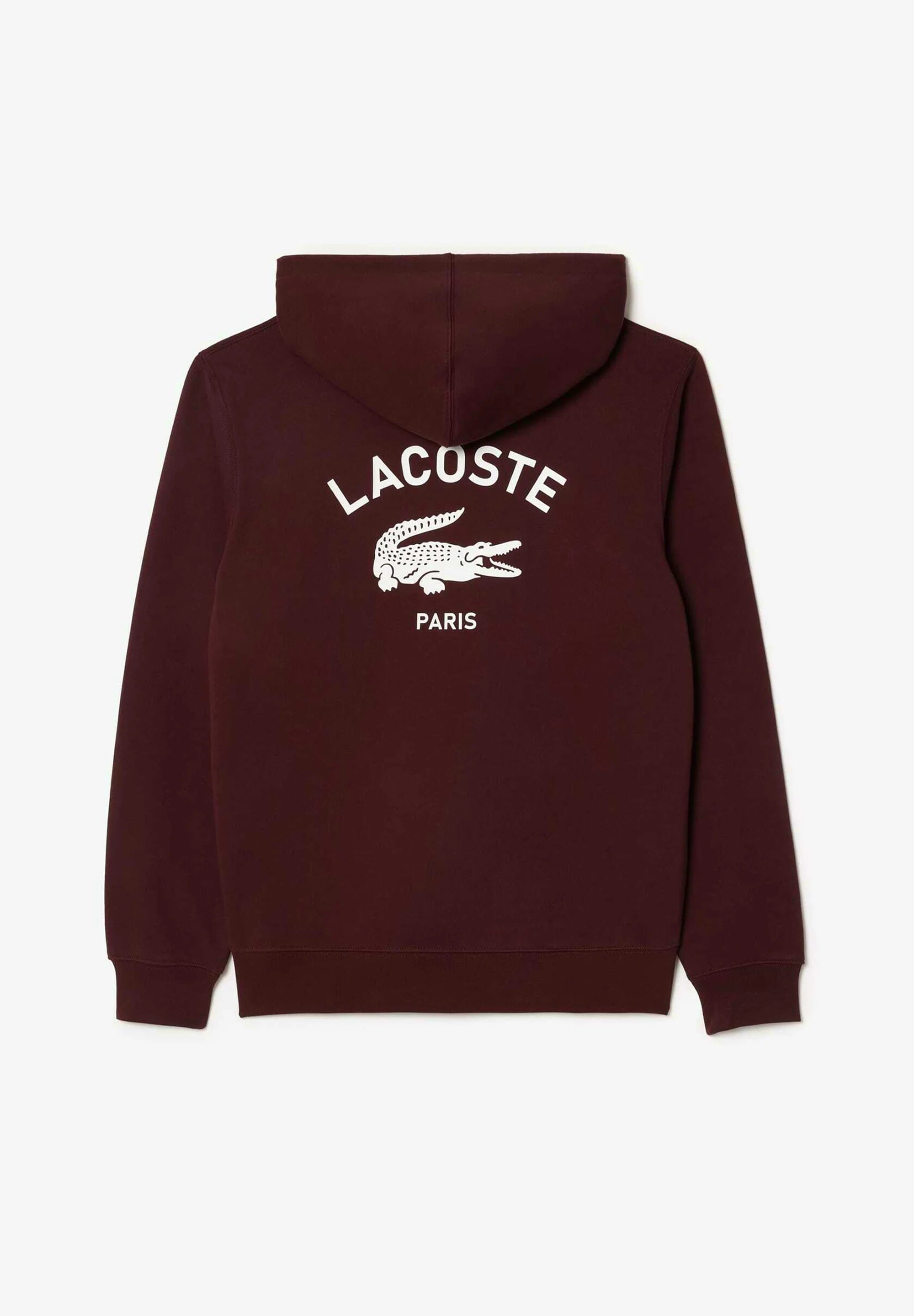 LACOSTE PARIS SUDADERA CAPUCHA  REGULAR FIT BURDEOS
