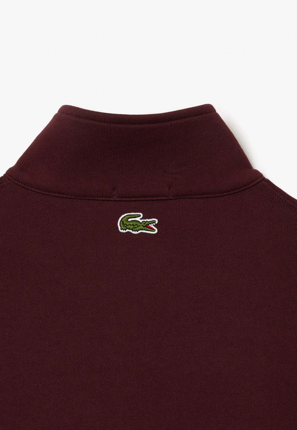 LACOSTE PARIS SUDADERA MEDIA CREAMALLERA  REGULAR FIT BURDEOS