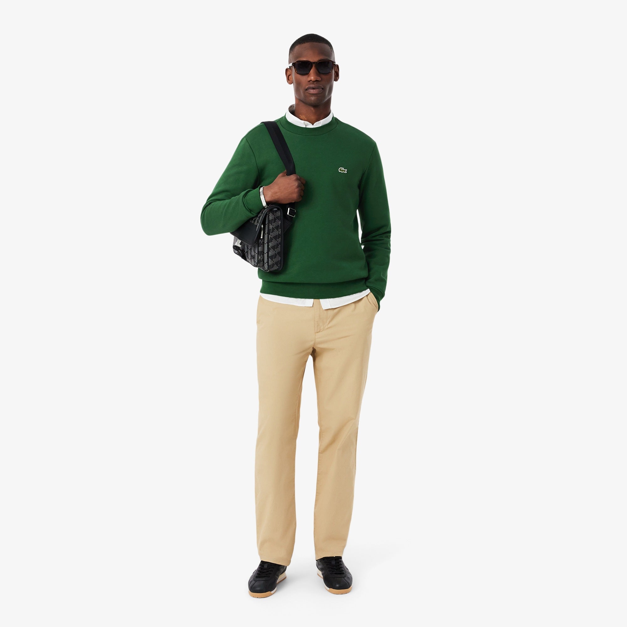 LACOSTE SWEATER JERSEY REGULAR FIT VERDE