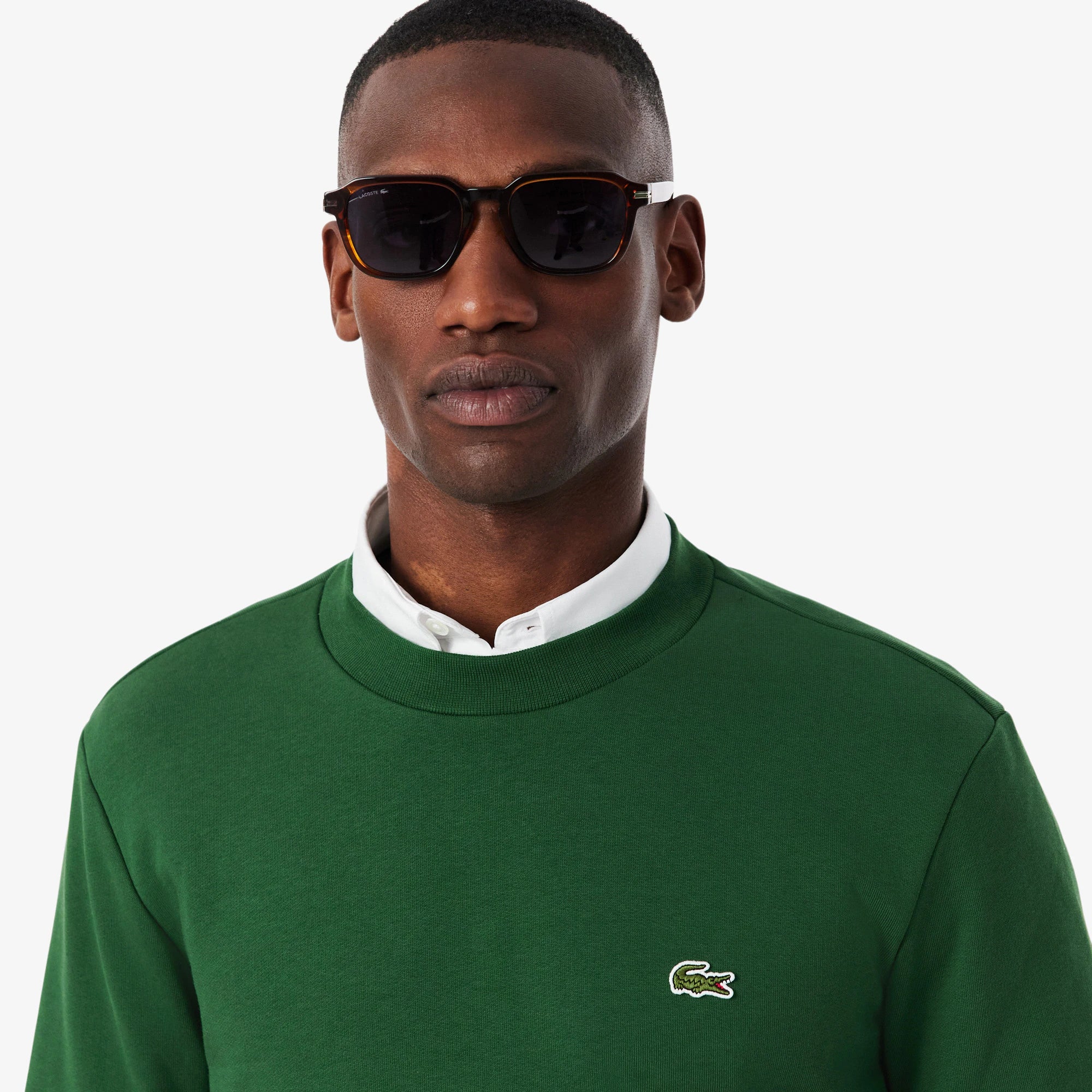 LACOSTE SWEATER JERSEY REGULAR FIT VERDE