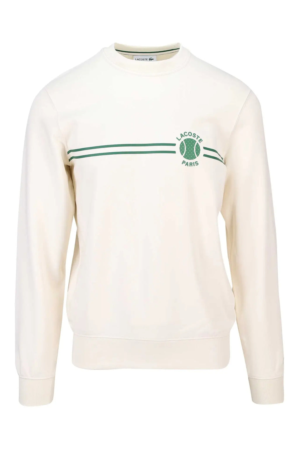 LACOSTE TENIS SUDADERA REGULAR FIT BEIGE